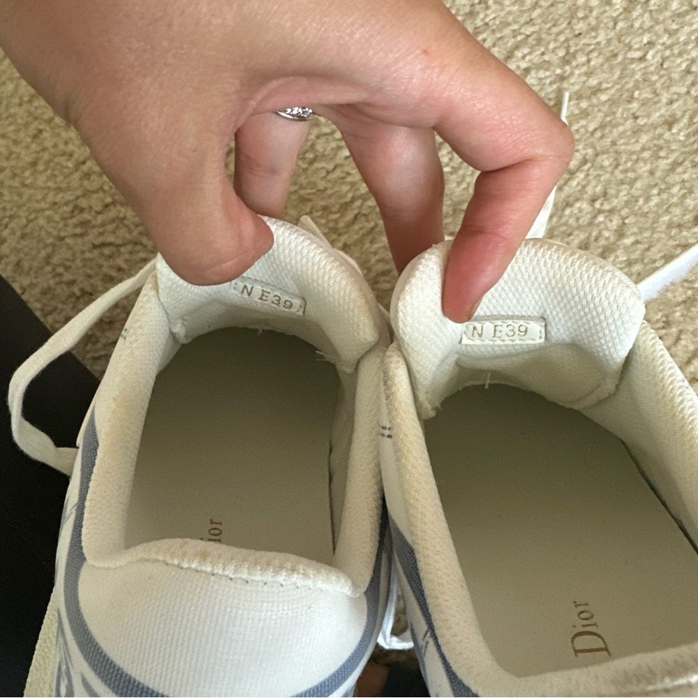 Christian Dior-ID Sneaker White and French Blue Technical Fabric Size 39 Womens - Picture 10 of 16
